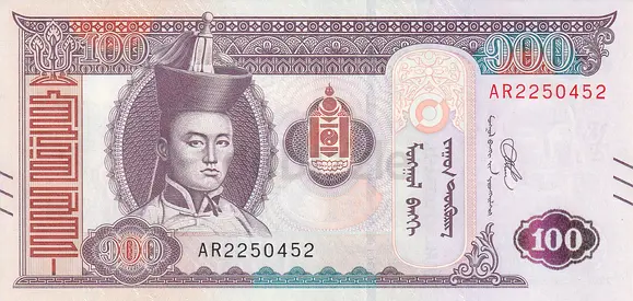 MONGOLIA 100 TUGRIK BANKNOTE 2020