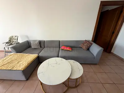 Modern Gray L-Shaped Sectional Sofa