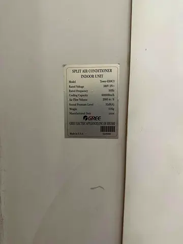 Gree Split Air Conditioner Indoor Unit - Working Condition perfect. 5 tons capacity