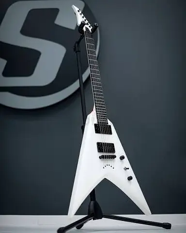 [UN-USED] S by Solar White V Electric Guitar
