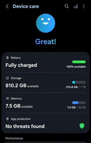 Samsung Galaxy Z Fold 7 (UAE) 1TB/16GB RAM for sale.