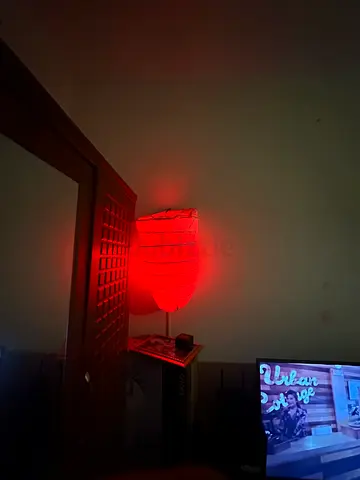 2 LED Lamps with the Creative Hand Made Lamp Shade