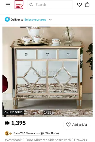 mirror sideboard