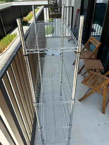 Chrome Wire Shelving Rack - 4 Tier, Heavy Duty