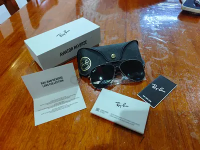 Original RayBan Aviator reverse