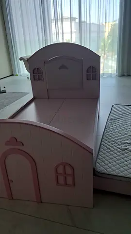 Pink Princess Castle Style Bed for Kids