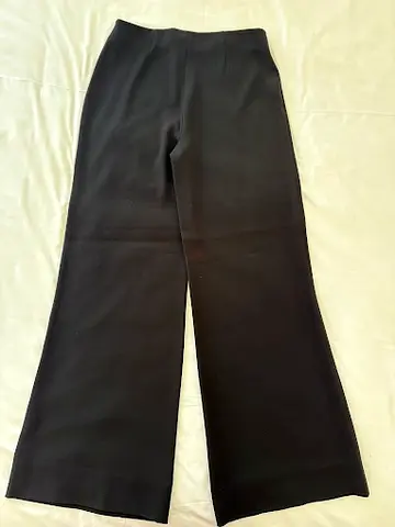 Diane von Furstenberg Black High-Waist Wide-Leg Trousers - Size 6