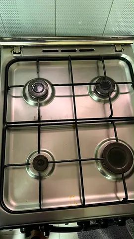Used 4-Burner Stainless Steel Gas Hob - Good Working Condition