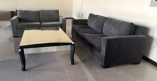 Giovanni Sofa Set (3 Seater  2 Seater) + Centre Table (Q Home)