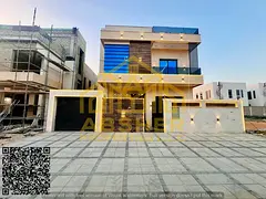 For sale, a wonderful villa in Al Alia - Ajman, with a luxurious modern design and high-quality spec