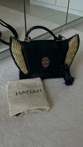 HANAH Dubai Winged Leather Handbag