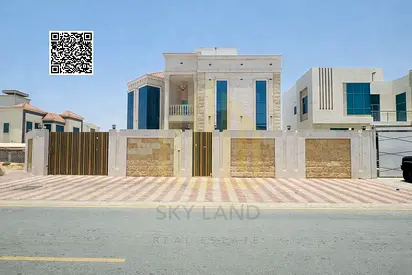 Luxury villa – close to all services – excellent finishing – the best in Ajman – at a good price – includes air conditioners and AC units