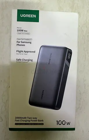 UGREEN 20000mAh 100W PD Power Bank (Boxed) - Works with Samsung