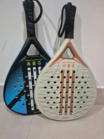 Pair of used padel rackets — good condition