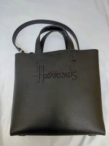 kensington leather premium black leather bag blk harrods