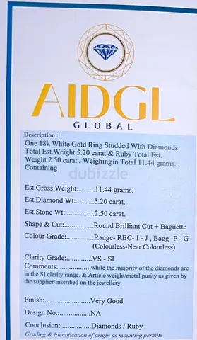 18K Yellow Gold Ring – 5.20ct Baguette Diamond  2.50ct Natural Ruby – Certified