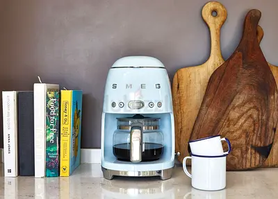 SMEG Retro Coffee Maker - Light Blue, Brand New - Never Used (sealed)