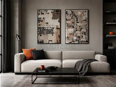 Vibrant Abstract Wall Art Set 60×90 cm (23.6×35.4 in) – Sleek Metallic Frames