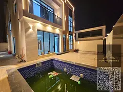 Ready with electricity and water, free registration | Own a luxury villa with a pool in Al Helio 2,