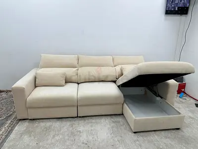 Selling brand new condition Ikea Eskilstuna sofabed with storage