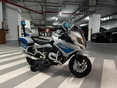 Kids Electric Police Ride-On Motorcycle - Good Condition