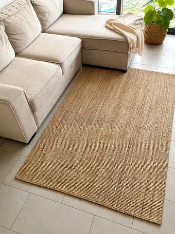 IKEA Natural Jute Rug — 160x240cm, good condition