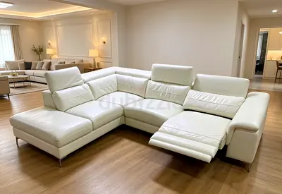 Sofa electric Recliner Pure Leather Beige