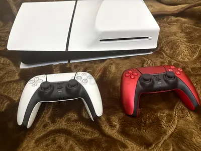 PlayStation 5 Console with 2 Wireless Controllers - Good Condition