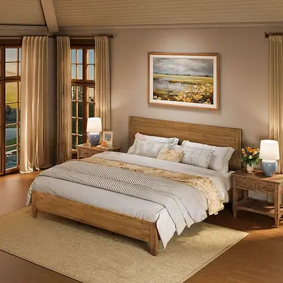 Osk finish panel queen bed