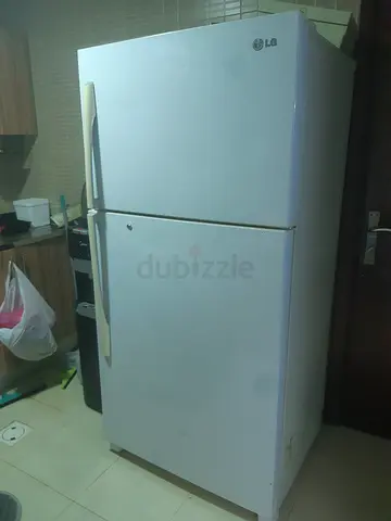 LG Top Freezer Refrigerator - White, Good Working Condition