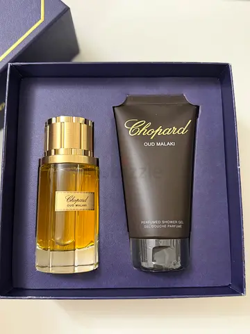 Chopard Oud Malaki perfume gift set - eau de parfum + shower gel (boxed)