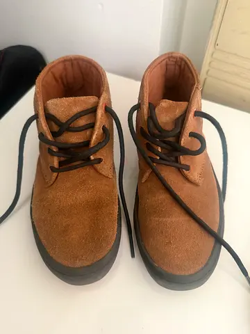 Next Kids brown suede ankle boots, size in picture - gently used