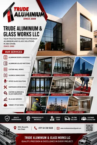 Aluminum and Glass partition in Abudhabi