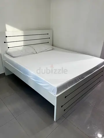 Queen size bed and mattress