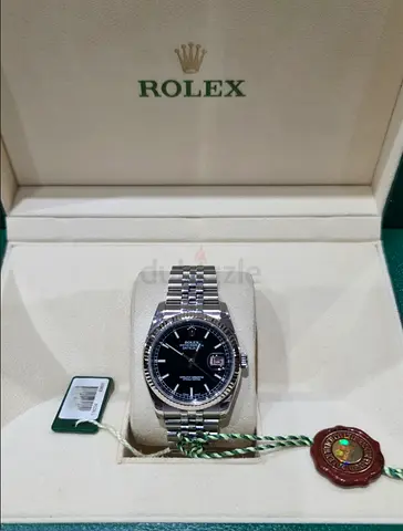 ROLEX 18K/SS DATEJUST 36MM BLACK INDEX ROLETTE DIAL (BOX ONLY)