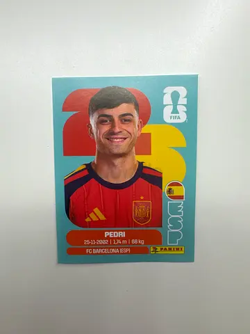 Panini World Cup 2026 Sticker Pedri Spain