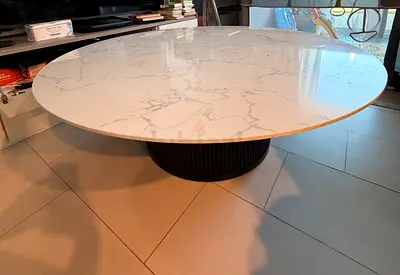 Monochrome Marble Top Coffee Table