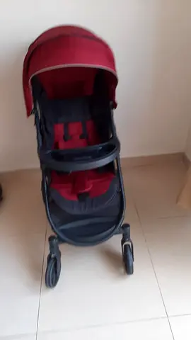 Red and Black Standard Baby Stroller with Snack Tray