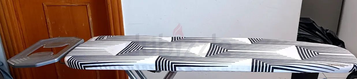 Sturdy Foldable Ironing Board with Patterned Cover