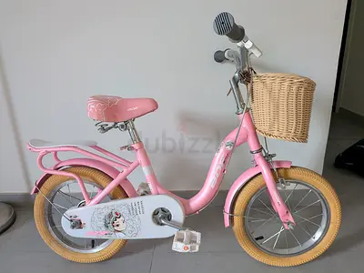 Girls 14-inch Pink Bicycle with Basket — Good Condition