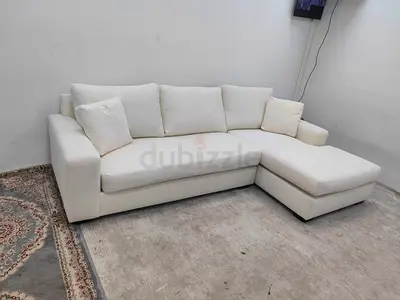Expensive quality pottery barn lshape sofa