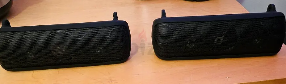Soundcore Motion+ Speakers (Pair) with Stands  Protective Covers