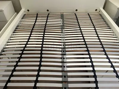 IKEA Malm king size bed frame with mattress - good condition