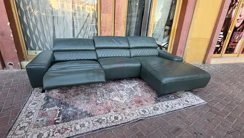 Premium Quality real leather electric recycliner lshape sofa comfortable From Koila living brand