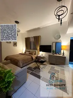 Furnished studio apartment for monthly rent in Al Rawda 2, next to Al Shurooq Mall, Sheikh Ammar Str