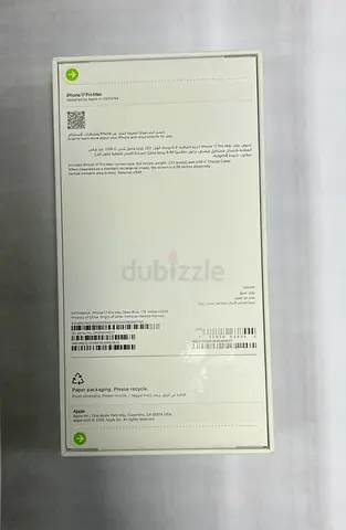 iPhone 17pro max blue (boxed) - 1 tira