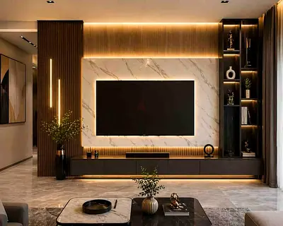 Modern Luxury Media Wall