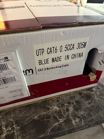 Bulk UTP CAT6 Ethernet Cable - Blue, 305m