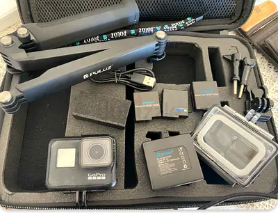 GoPro Hero 7 Black with Accessories and Carrying Case