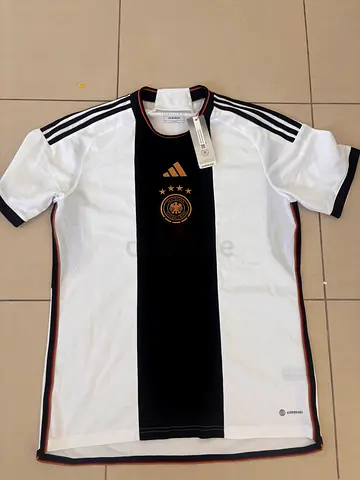 Adidas Germany national football jersey - white/black, size available (new with tags)